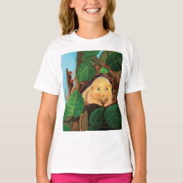 ヘイゼル食べヤマネのヘーゼルナッツ Tシャツ