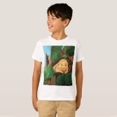 ヘイゼル食べヤマネのヘーゼルナッツ Tシャツ (正面フル)