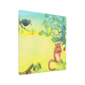 ヘイゼル ドーマウスがワイルドストロベリーを食べる,  メタルプリント (アングル)