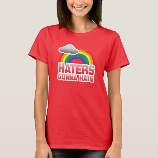 ヘイターはヘイトする Tシャツ (正面)