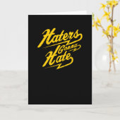 ヘイターズ·トゥ·ヘイト カード (黄色い花)
