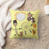 ヘイディドルディドルキュート子供部屋韻テーマ クッション (ブランケット)