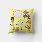 ヘイディドルディドルキュート子供部屋韻テーマ クッション (裏面)