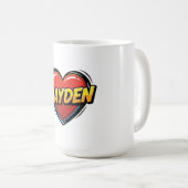 ヘイデンを愛して コーヒーマグカップ (正面右)
