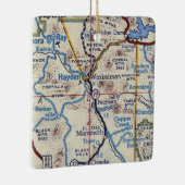 ヘイデンアリゾナヴィンテージの地図 セラミックオーナメント (右)