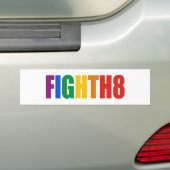 ヘイトと闘う バンパーステッカー (車上)