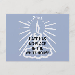 ヘイトウィズアズはホワイトハウスのキャンドルの場所がない ポストカード