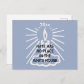 ヘイトウィズアズはホワイトハウスのキャンドルの場所がない ポストカード (正面/裏面)