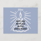 ヘイトウィズアズはホワイトハウスのキャンドルの場所がない ポストカード (正面)
