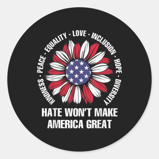 ヘイトウォントメイクアメリカ素晴らし ラウンドシール (正面)