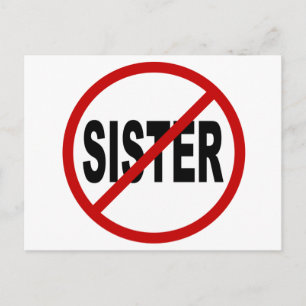 ヘイトシスター/No Sister Allowed Sign Statement ポストカード