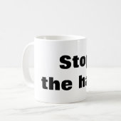 ヘイトストップ コーヒーマグカップ (正面左)