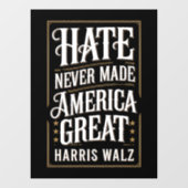 ヘイトネバーメイド素晴らしアメリカカマラハリスワルツ ウィンドウサイン (シート)