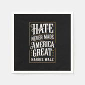 ヘイトネバーメイド素晴らしアメリカカマラハリスワルツ スタンダードカクテルナプキン (正面)