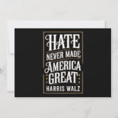 ヘイトネバーメイド素晴らしアメリカカマラハリスワルツ 招待状 (正面)