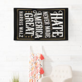 ヘイトネバーメイド素晴らしアメリカカマラハリスワルツ 横断幕 (インサイチュ)