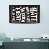 ヘイトネバーメイド素晴らしアメリカカマラハリスワルツ 横断幕 (トレードショー)