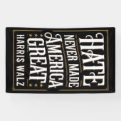 ヘイトネバーメイド素晴らしアメリカカマラハリスワルツ 横断幕 (横)