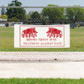 ヘイトバナーに対するヒアテナイ 横断幕 (インサイチュ)