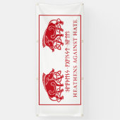 ヘイトバナーに対するヒアテナイ 横断幕 (縦)