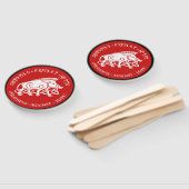 ヘイトファンに対するヘアテネラウンドロゴ ハンドファン (組立なし)