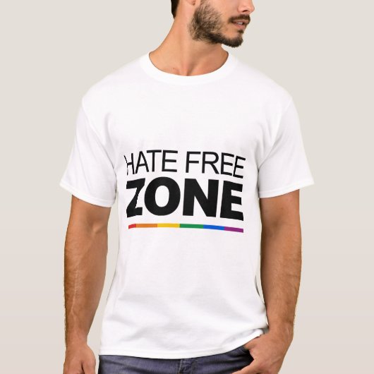 ヘイトフリーゾーン Tシャツ (正面)