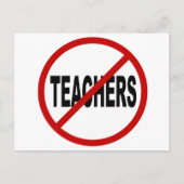 ヘイト先生/許可された先生なしの署名ステートメント ポストカード (正面)