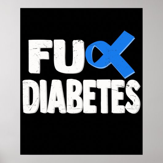 ヘイト糖尿病認識度リボン ポスター (正面)