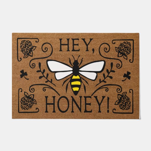 ヘイハニードアマット、ハッピービードアマット ドアマット (正面)