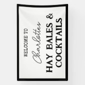 ヘイバレスとカクテルのバチェロレッテバナー 横断幕 (縦)