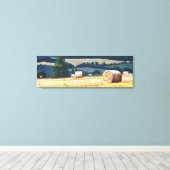 ヘイバレスオンヒルサイド油オンキャンバス キャンバスプリント (インサイチュ (ウッドフロア))