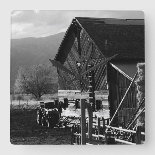 ヘイバーン スクエア壁時計 (正面)