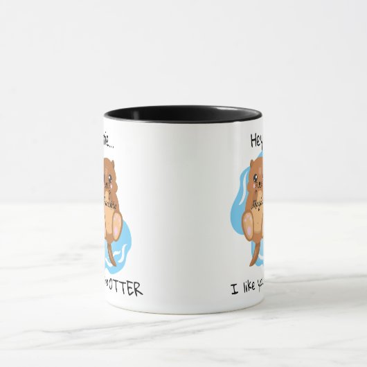 ヘイビースティーノーオッターフレンズパーソナライズされたマグのような マグカップ (中央)