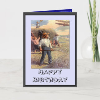 ヘイフィールド上の飛行機 カード