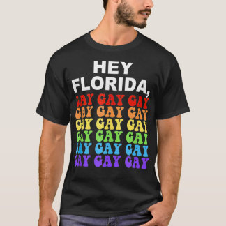 ヘイフロリダセイゲイLGBTQレインボープライド Tシャツ