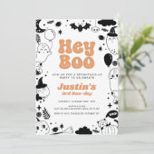 ヘイブオレンジ幽霊ハロウィン誕生日 招待状 (スタンド正面)