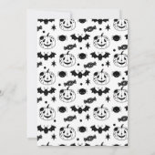 ヘイブオレンジ幽霊ハロウィン誕生日 招待状 (裏面)