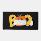 ヘイブカワイカボチャタイポグラフィスケッチアート デスクマット (キーボード&マウス)