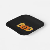 ヘイブカワイカボチャタイポグラフィスケッチアート ペーパープレート (傾斜あり)