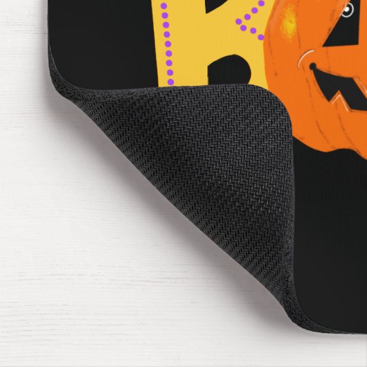 ヘイブカワイカボチャタイポグラフィスケッチアート マウスパッド (コーナー)