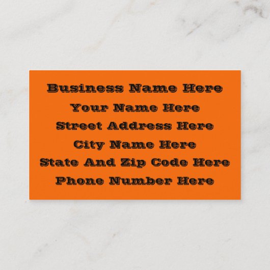 ヘイブカワイカボチャタイポグラフィスケッチアート 名刺 (裏面)