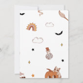 ヘイブグルービーハロウィンカワイイ幽霊5th誕生日 招待状 (裏面)