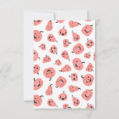 ヘイブハロウィンモダンガール誕生日ありがとう サンキューカード (裏面)