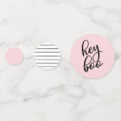 ヘイブパステルピンクハロウィーン誕生日テーブル コンフェッティ (正面)