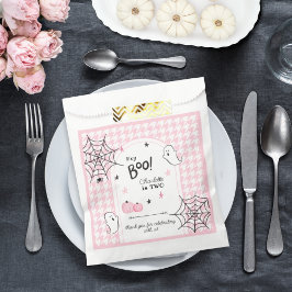 ヘイブピンクハロウィン千鳥格子のセカンド誕生日 フェイバーバッグ