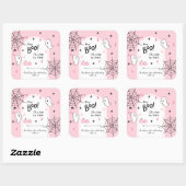 ヘイブピンクハロウィーン第2誕生日のお願い スクエアシール (シート)