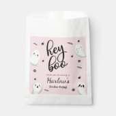 ヘイブピンク幽霊ハロウィーン誕生日へようこそ フェイバーバッグ (正面)