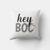 ヘイブブブラックアンドホワイトファニーハロウィーン幽霊 クッション (裏面)