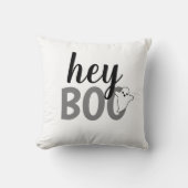 ヘイブブブラックアンドホワイトファニーハロウィーン幽霊 クッション (正面)