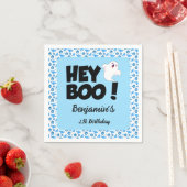 ヘイブブルーハロウィーン幽霊誕生日パーティー スタンダードカクテルナプキン (インサイチュ)